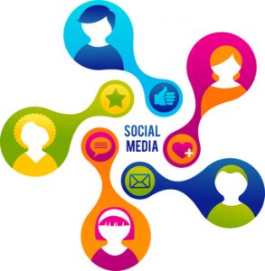 Social Media and network illustration